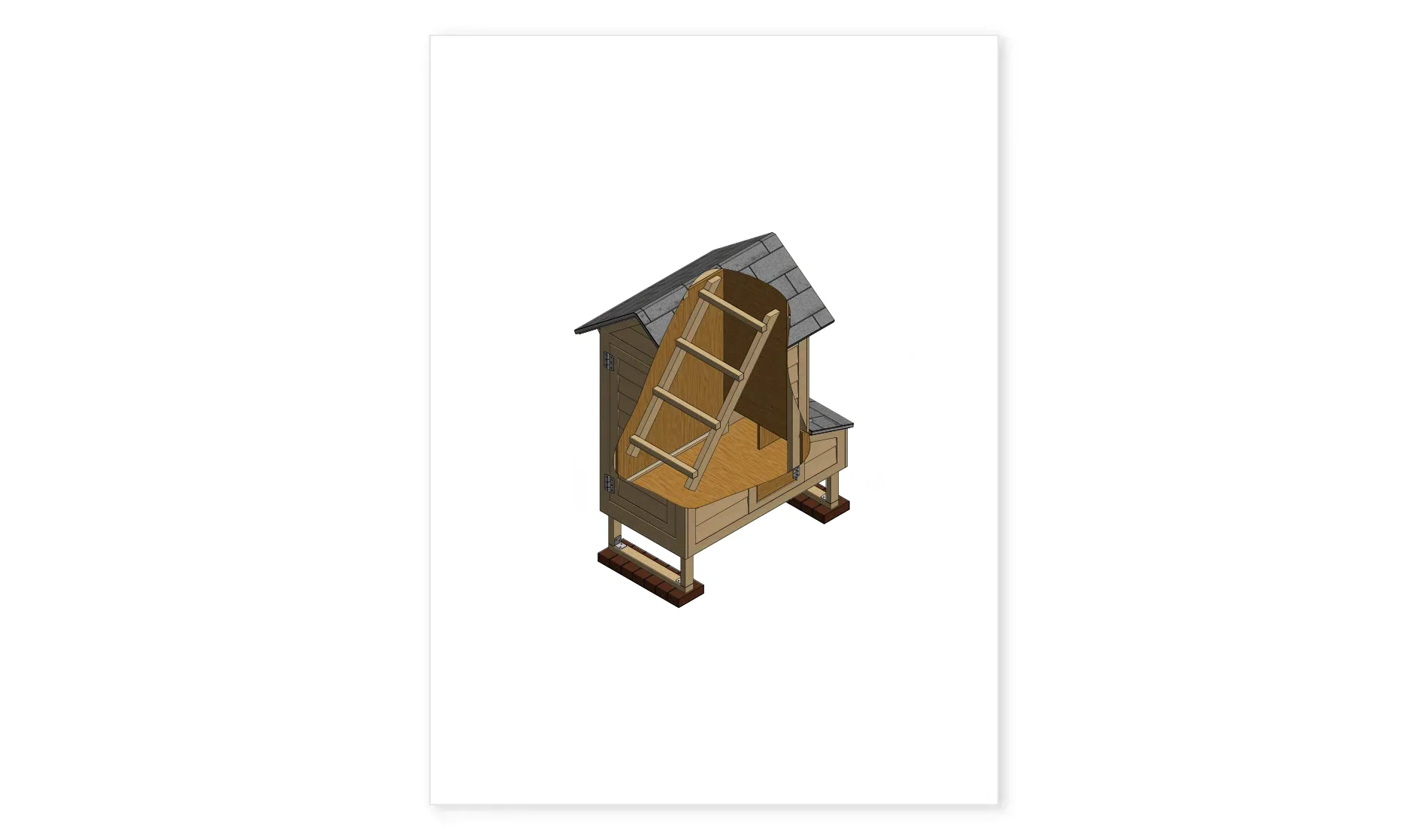 2x4 Small Chicken House Plan For 6 Chickens - Easy Coops™