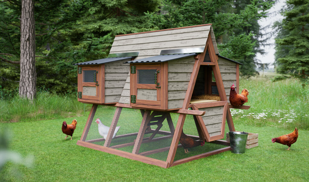 Photo inspiration: DIY Chicken Coop Ventilation Cost Reference: 7X6 A Frame Chicken Coop And Run Plans For 6