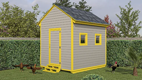 Shed-like Chicken Coop Plans