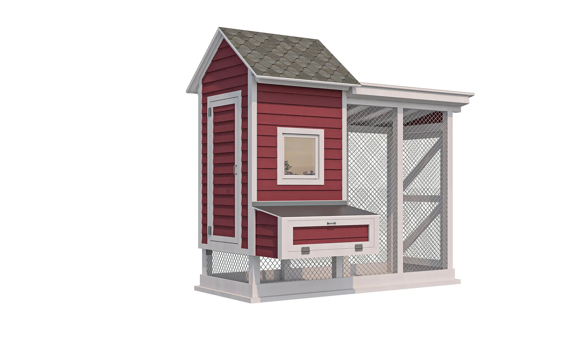 4x10 Medium Chicken Coop And Run Plans For 10 Chickens - Easy Coops™