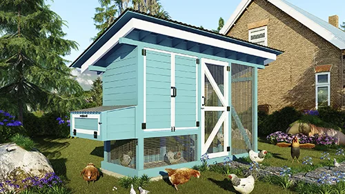 Cabinet-Style DIY Chicken Coop Plans