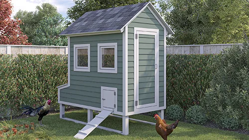 Elevated Hen Home