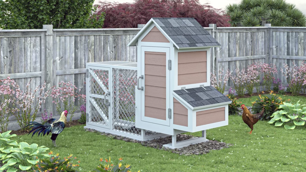 Small Chicken Coop with Run