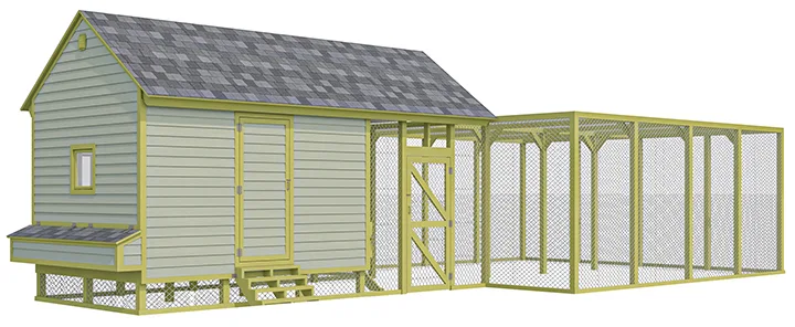 40x20 chicken coop and run