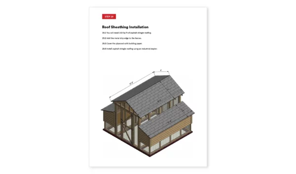 6x10 chicken coop roof sheathing