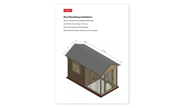 6x12 chicken coop roof sheathing