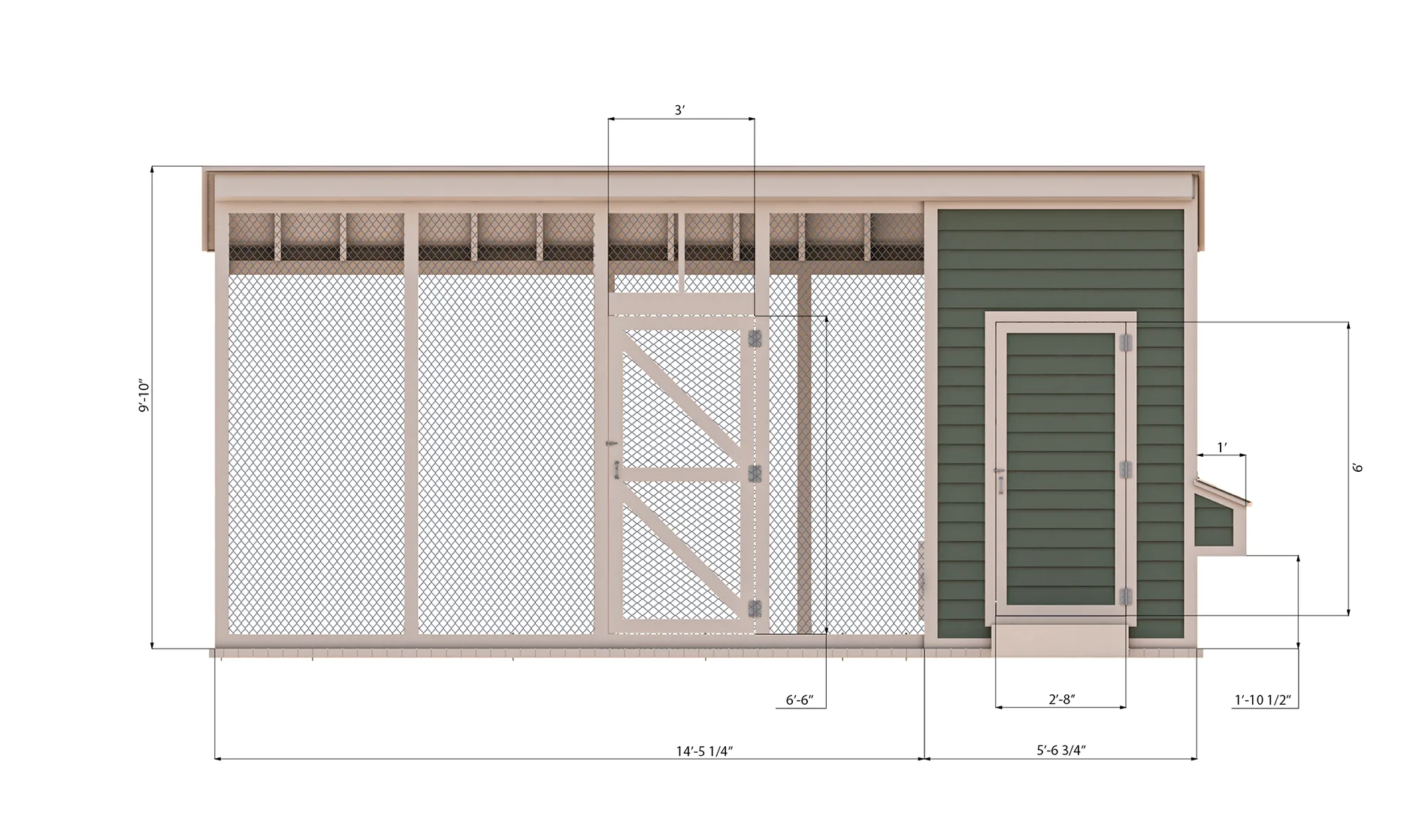 20x9 Large Chicken Coop & Run Plans For 12 Chickens - Easy Coops™