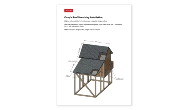 3x6 chicken coop roof sheathing
