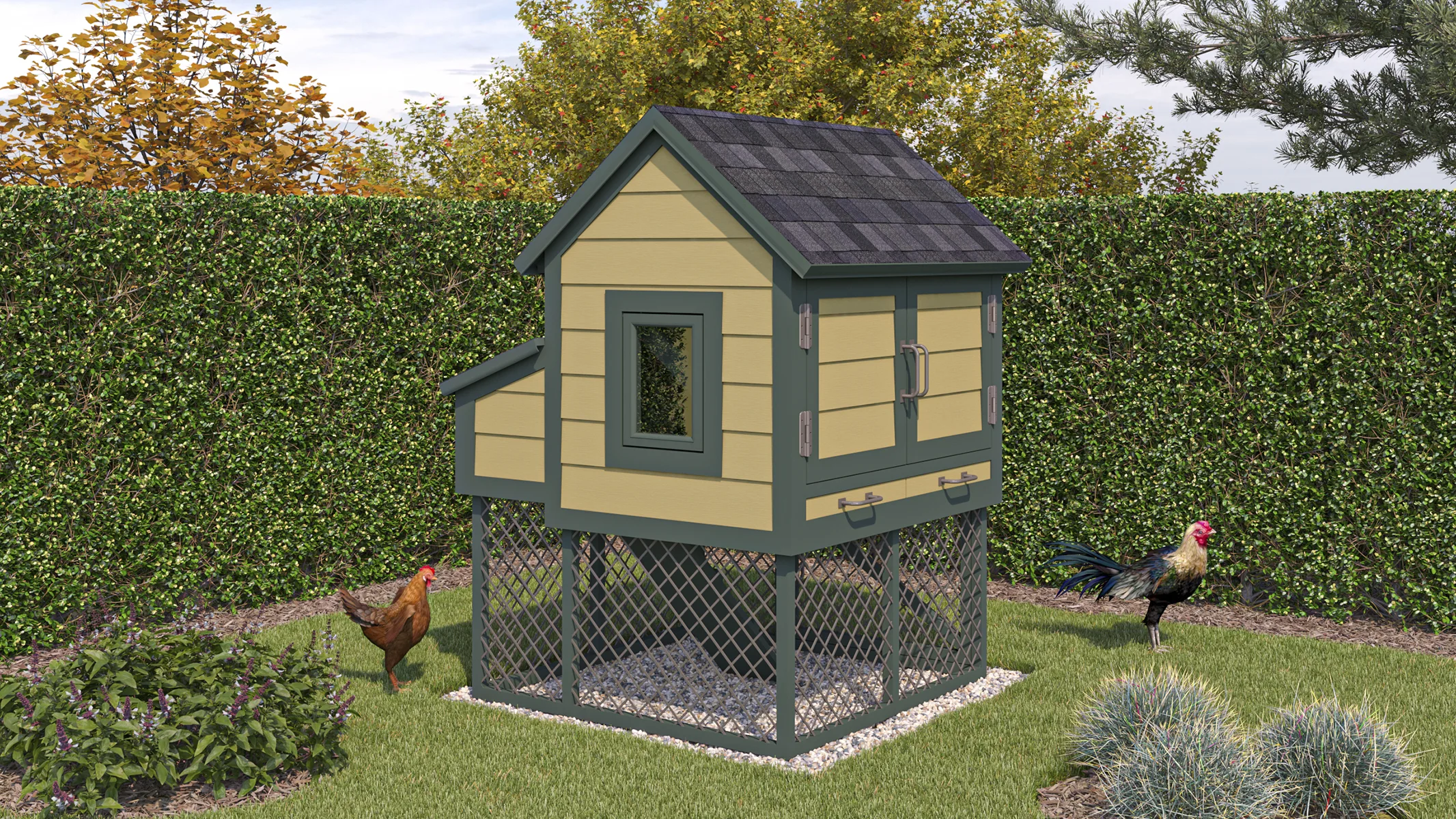 4x4 Small Chicken Coop Plans For 6 Chickens Easy Coops 