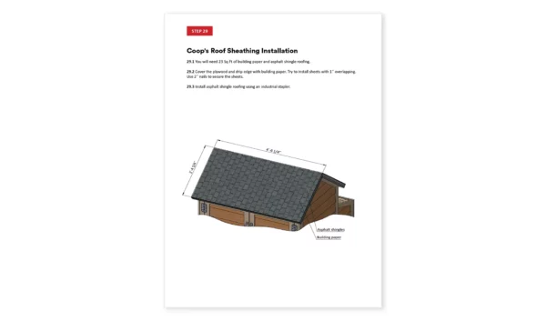 4x4 chicken coop roof sheathing