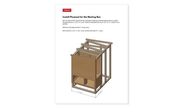4x5 chicken coop nesting boxes