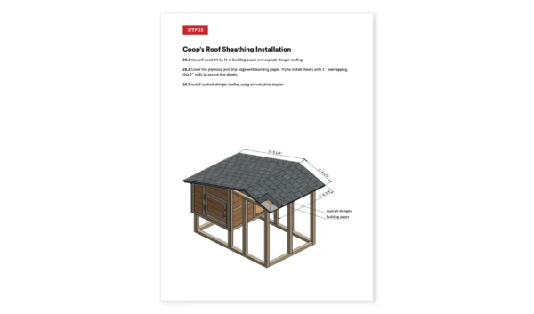 4x6 chicken coop roof sheathing
