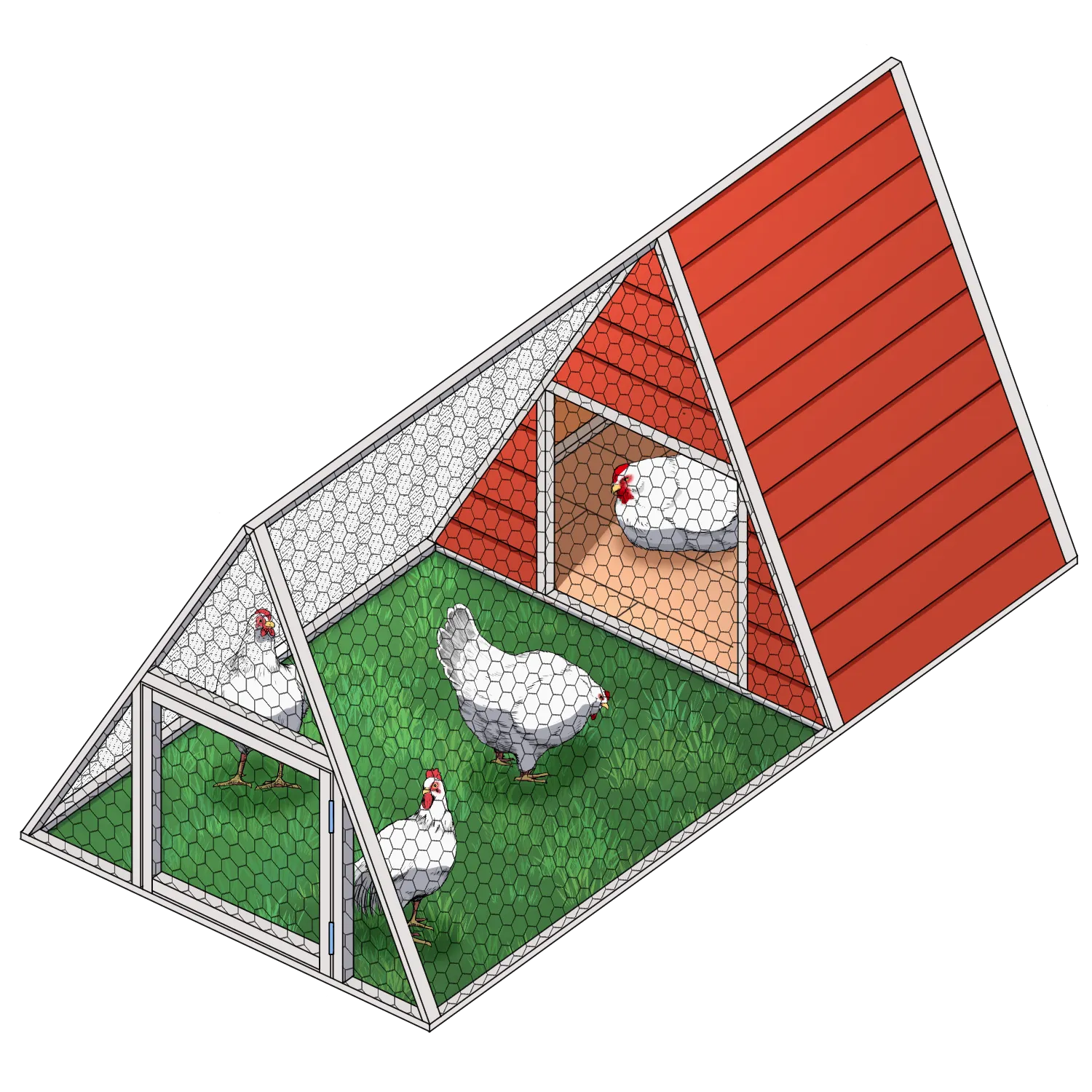 A-Frame Chicken Coop