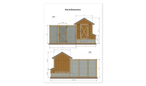 6x14 chicken coop size and dimensions