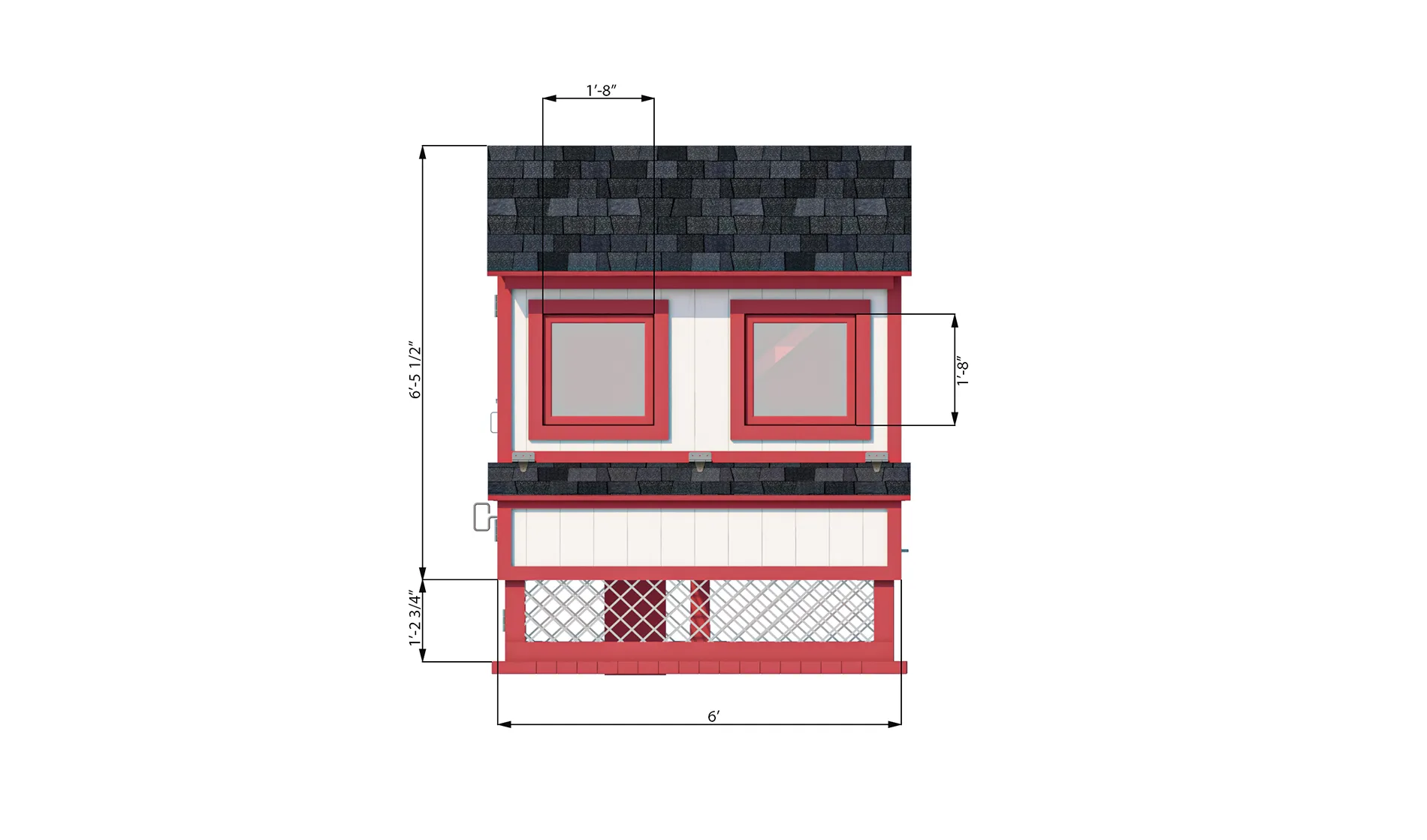 Barn Style Chicken Coop With Run Plans For 12 Chickens - Easy Coops™