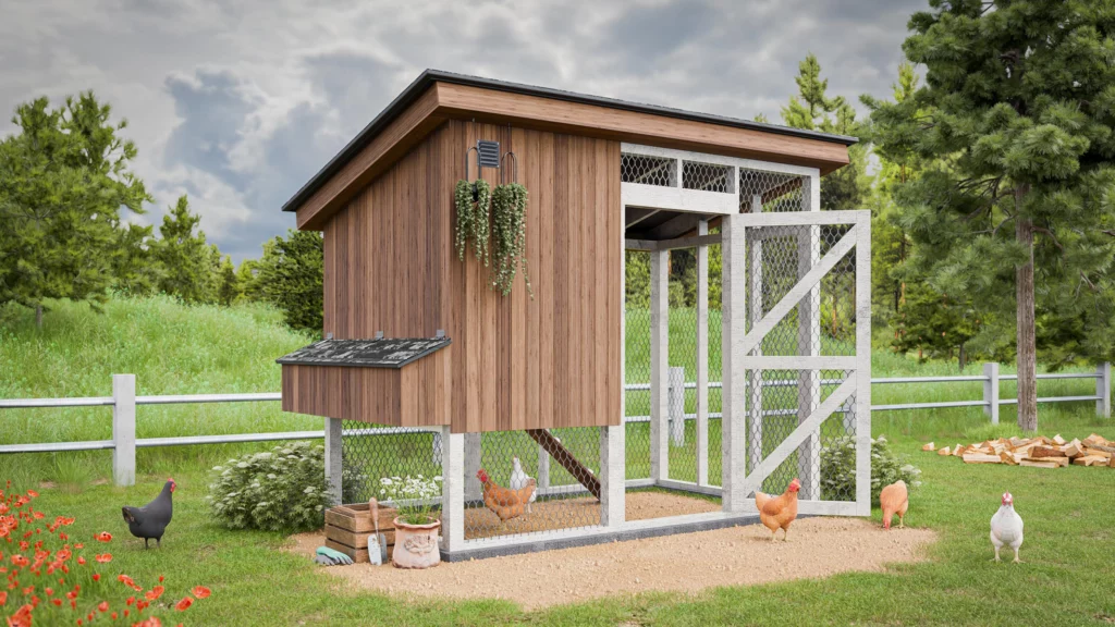 6x10 Elevated Chicken Coop Plans For 8 Chickens - Easy Coops™