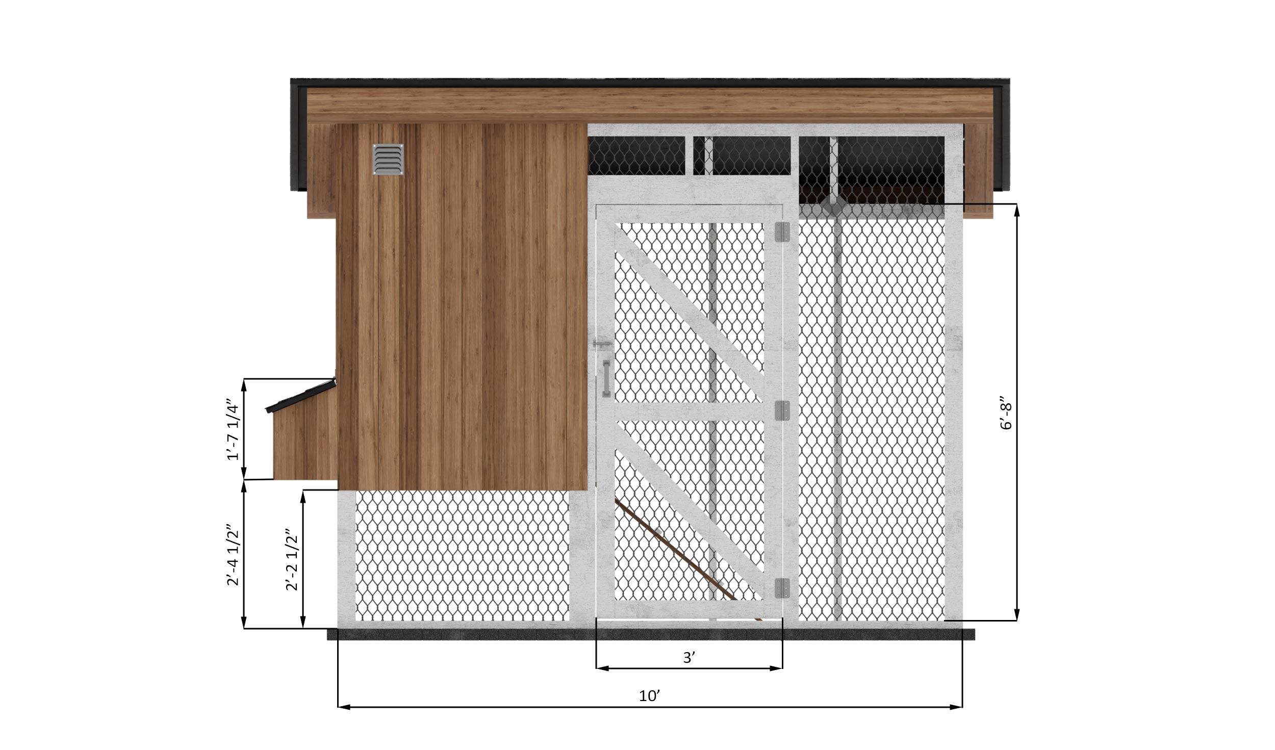 6x10 Elevated Chicken Coop Plans For 8 Chickens - Easy Coops™