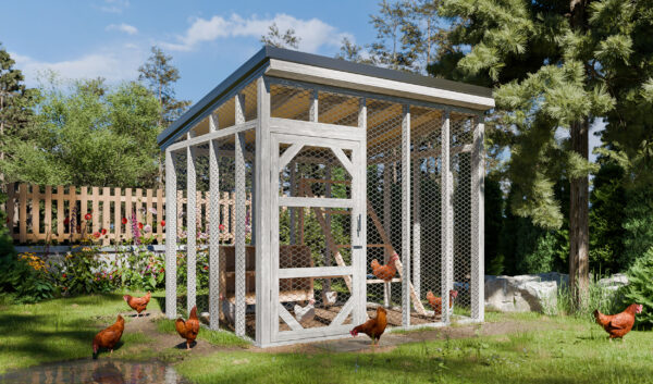 8x10 Small Chicken Run Plans