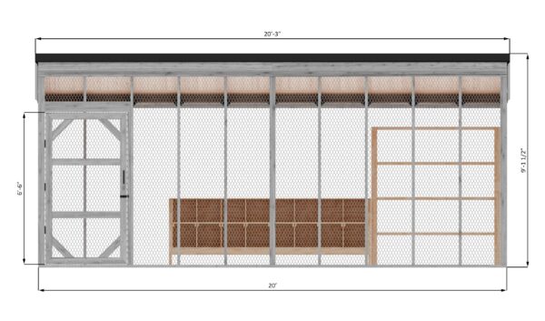 8x20-walk-in-chicken-run-front-side-dimensions