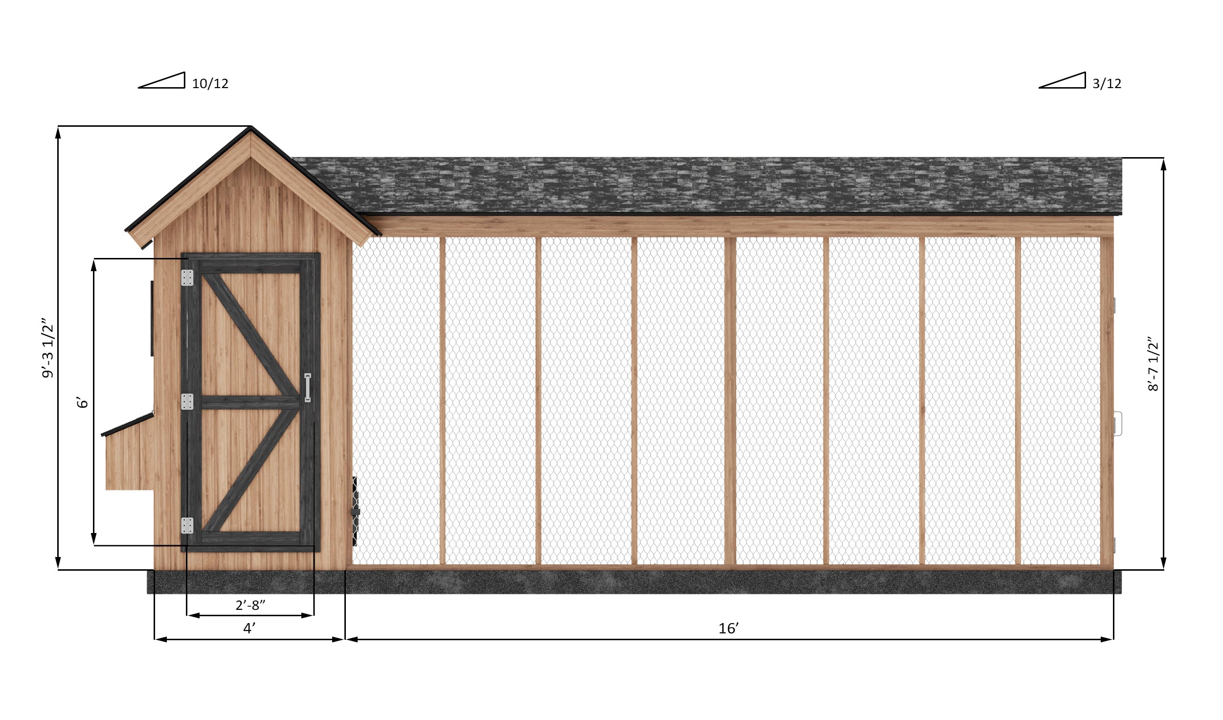 8x20 Chicken Run Plans For 12 Chickens - Easy Coops™